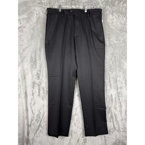 NWT IZOD Golf Classic Fit Black Dress Pants Mens 34x32 Sportflex Waistband